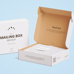 Customized shipping boxes, corrugated mailing boxes, cosmetic packaging boxes, gold-stamped environmentally friendly hard gift corrugated boxes