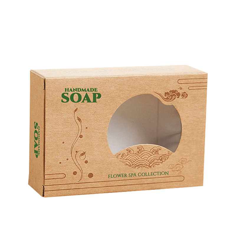 Home daily chemical handmade soap outer packaging box custom manufacturer design soap kraft paper soap box custom