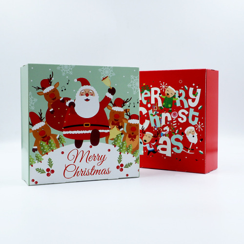 Christmas gift box card gift color box large gift box with customizable gift packaging box