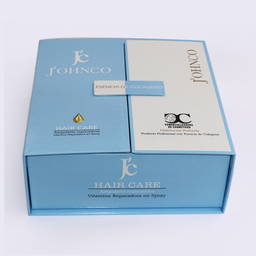 Manufacturers customized double-open buckle skin care products cosmetics essential oil ampoule theater packaging gift box folio gift box