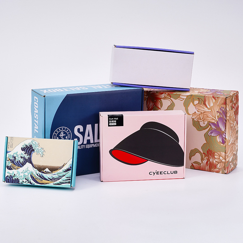 Customized color airplane paper box, hardened paper color printing express airplane box, customized airplane packaging box