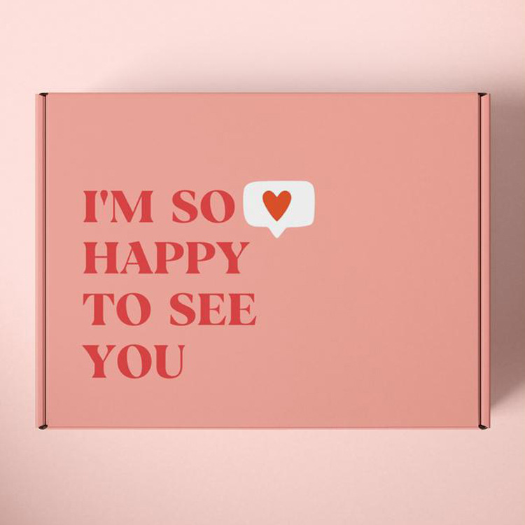 Custom flip pink airplane box wholesale jewelry packaging box
