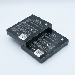 Factory direct supply packaging box wholesale white card cosmetics skin care product packaging black color box mask mask paper box
