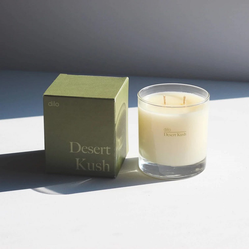 Printed logo color box candle paper box white cardboard custom candle packaging box UV embossed logo color candle box