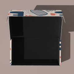 High quality color printing express cosmetics clothing corrugated paper box free design