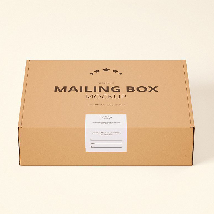 Customized shipping boxes, corrugated mailing boxes, cosmetic packaging boxes, gold-stamped environmentally friendly hard gift corrugated boxes