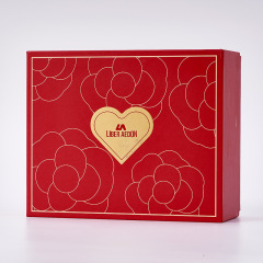 Watch box manufacturer customized New Year red Qixi gift couple watch gift box heart shaped