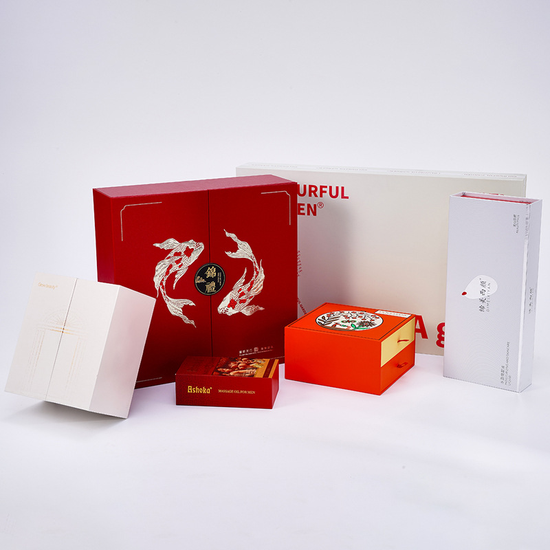 High-end tea gift box custom flip cover packaging box health drink bird's nest gift box tea cake empty gift box packaging