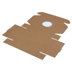 European new kraft paper airplane box kraft paper semicolon Christmas box window sticker pvc fruit box gift box