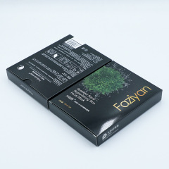 Factory direct supply packaging box wholesale white card cosmetics skin care product packaging black color box mask mask paper box