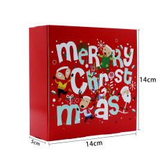 Christmas gift box card gift color box large gift box with customizable gift packaging box