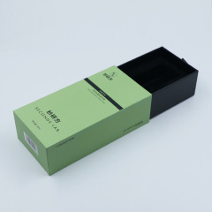 Paper box cosmetic lipstick drawer box special paper gray board black hot stamping process mobile phone pull-out gift box