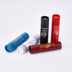 Cylinder paper cans customization Gift paper tube cylinder box Line incense cylinder packaging can Perfume sample cylinder box customization