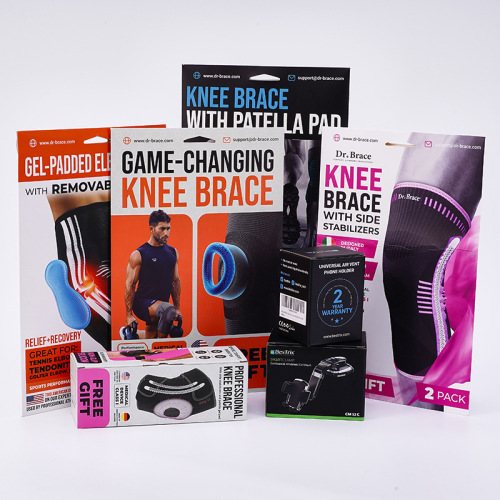 Custom stockings packaging envelopes Colored paper envelopes custom sports knee pads packaging box manufacturers design