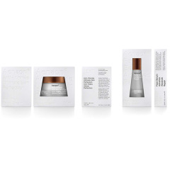 Customized square color box for face cream and eye cream White paper box with window and convex logo Skin care color box manufacturer