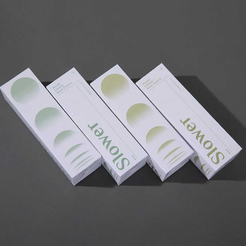 Manufacturers customized white card color box UV coated bright film with eyes eye drops bottle spray packaging white paper box