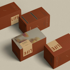 Customized Body Care Essence Lotion Packaging Box Kraft Paper Double Socket Color Box Frosted Cosmetic Gift Box