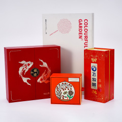 High-end tea gift box custom flip cover packaging box health drink bird's nest gift box tea cake empty gift box packaging