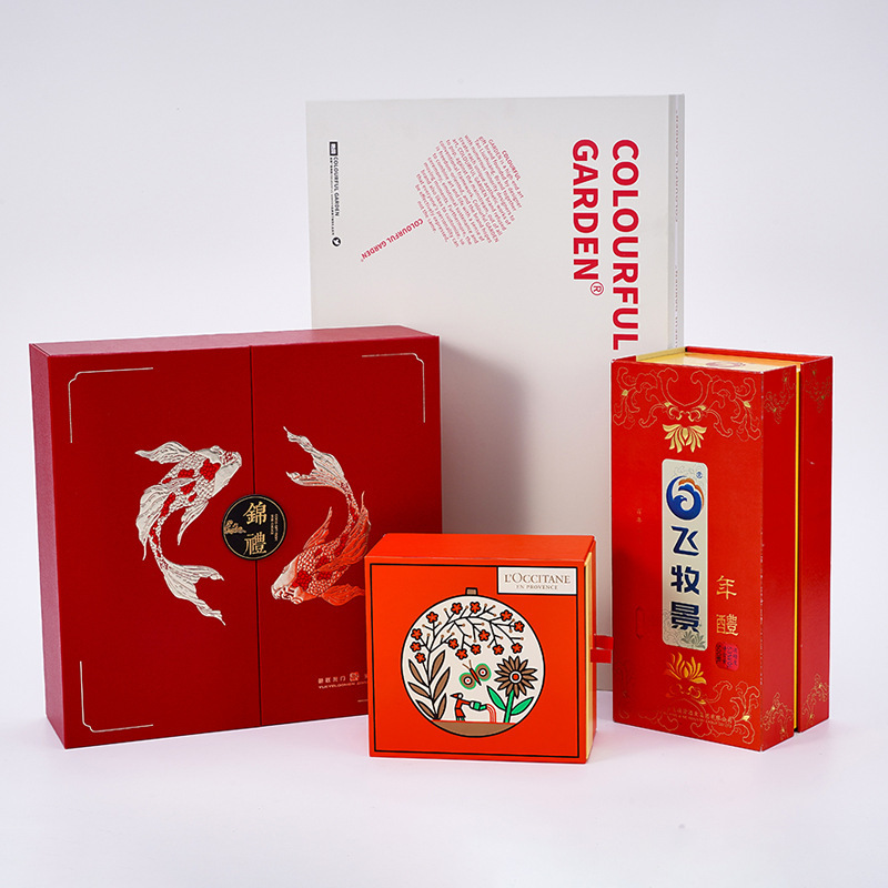 High-end tea gift box custom flip cover packaging box health drink bird's nest gift box tea cake empty gift box packaging