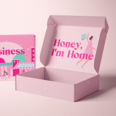 Custom flip pink airplane box wholesale jewelry packaging box