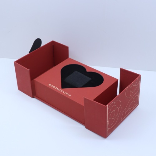 Double-opening high-end gift box for packaging Red New Year gift mechanical couple watch packaging double-opening box