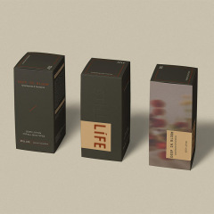 Customized Body Care Essence Lotion Packaging Box Kraft Paper Double Socket Color Box Frosted Cosmetic Gift Box