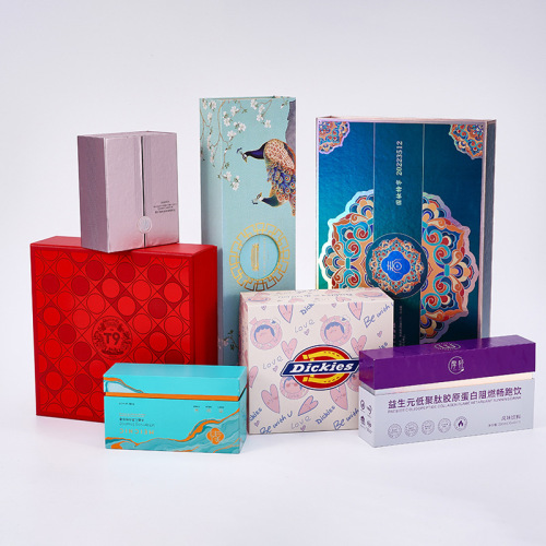 New Year red gift box custom manufacturer liquor gift box magnetic book flip empty wine box tea empty paper box custom