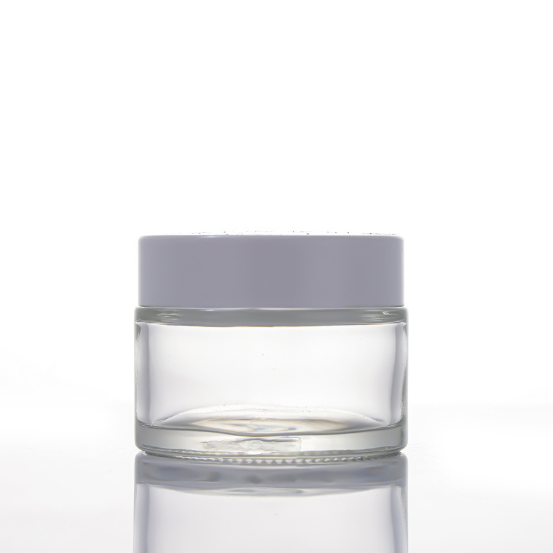 Square cream bottle light-proof glass brown sealed with cover cosmetics sub-bottle eye cream bottle sample empty bottle 20g
