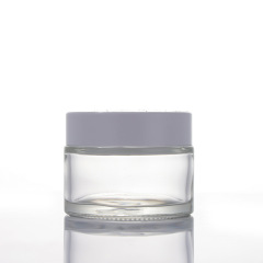 Square cream bottle light-proof glass brown sealed with cover cosmetics sub-bottle eye cream bottle sample empty bottle 20g