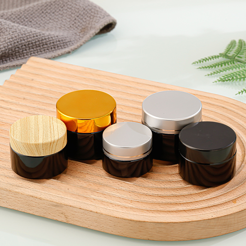 Bright black cream bottle face cream eye cream bottle cosmetics sub-bottle liquid foundation portable sample bottle empty bottle