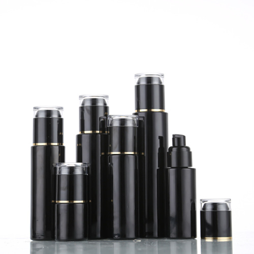 Bright black glass spray bottle sealed light-proof press-type lotion bottle multi-specification cosmetic toner moisture bottle