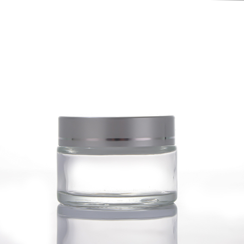 Square cream bottle light-proof glass brown sealed with cover cosmetics sub-bottle eye cream bottle sample empty bottle 20g