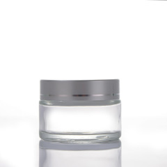 Square cream bottle light-proof glass brown sealed with cover cosmetics sub-bottle eye cream bottle sample empty bottle 20g
