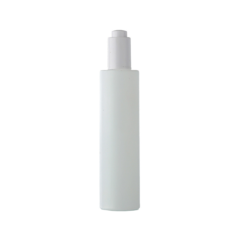 White glass flat shoulder essential oil bottle push dropper essence bottle multi-specification portable cosmetics empty bottle wholesale