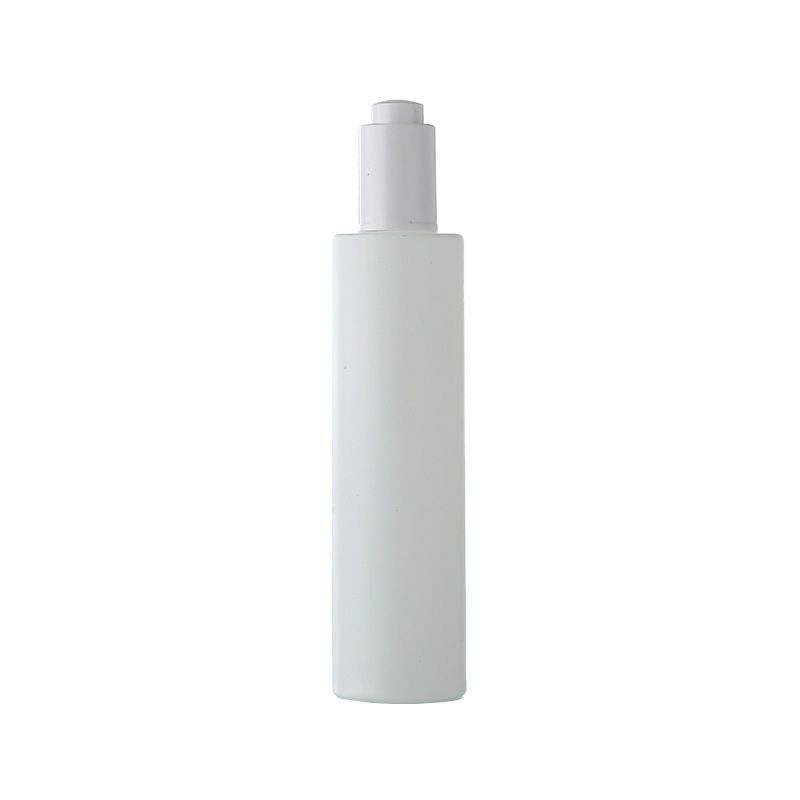 White glass flat shoulder essential oil bottle push dropper essence bottle multi-specification portable cosmetics empty bottle wholesale