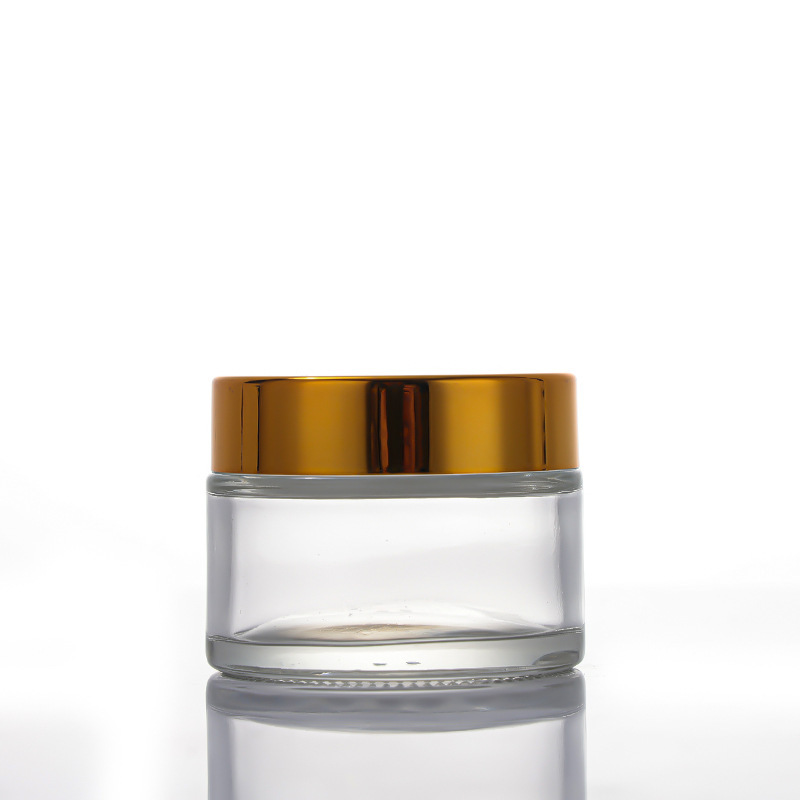 Square cream bottle light-proof glass brown sealed with cover cosmetics sub-bottle eye cream bottle sample empty bottle 20g