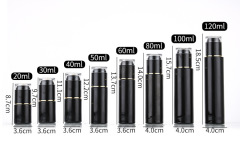 Bright black glass spray bottle sealed light-proof press-type lotion bottle multi-specification cosmetic toner moisture bottle