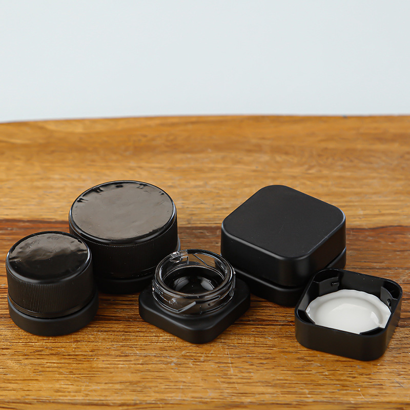 Cream bottle light-proof black and white glass cream bottle small capacity travel portable eye cream cosmetic sample empty bottle