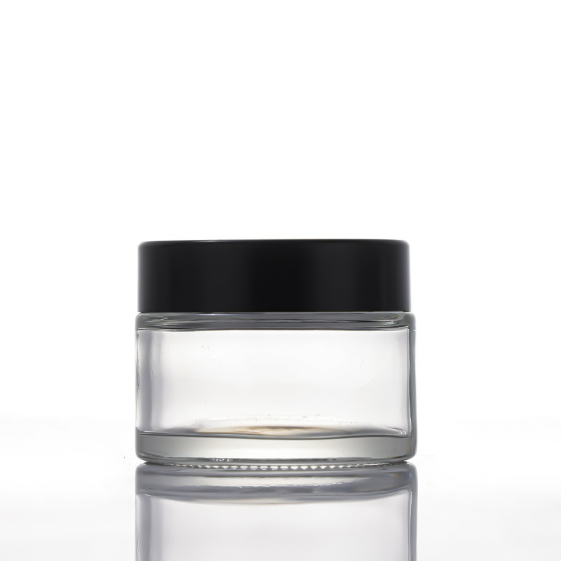 Square cream bottle light-proof glass brown sealed with cover cosmetics sub-bottle eye cream bottle sample empty bottle 20g
