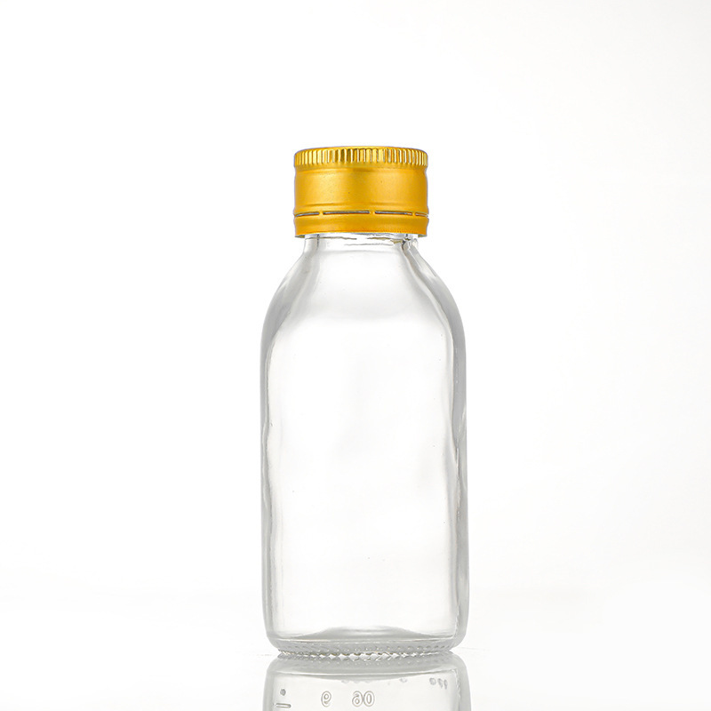 Custom oral liquid bottle transparent glass bottle empty bottle transparent oral liquid bottle 30ml60ml90ml transparent glass bottle
