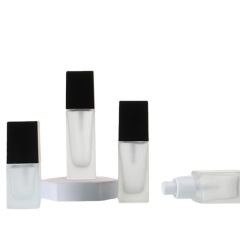 Square frosted glass lotion bottle spray bottle skin care bottle water lotion bottle travel sample bottle empty bottle sub-bottle