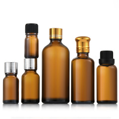 Brown essential oil bottle thick brown light-proof glass rubber head dropper bottle 10ml cosmetic essence liquid empty bottle wholesale
