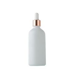 White glass essential oil bottle essence liquid rubber head dropper bottle multi-specification portable cosmetic sample empty bottle wholesale
