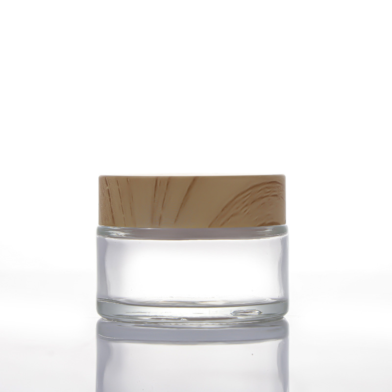 Square cream bottle light-proof glass brown sealed with cover cosmetics sub-bottle eye cream bottle sample empty bottle 20g