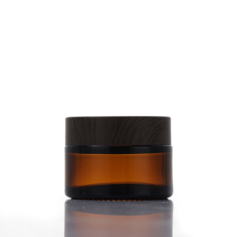 Brown cream bottle face cream bottle empty bottle cosmetic bottle sub-bottle thickened sealed glass mask bottle portable 30g