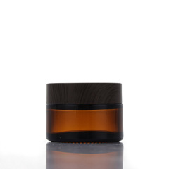 Brown cream bottle face cream bottle empty bottle cosmetic bottle sub-bottle thickened sealed glass mask bottle portable 30g