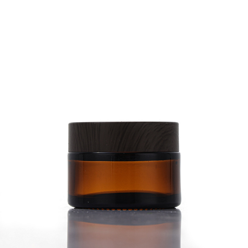 Brown cream bottle face cream bottle empty bottle cosmetic bottle sub-bottle thickened sealed glass mask bottle portable 30g