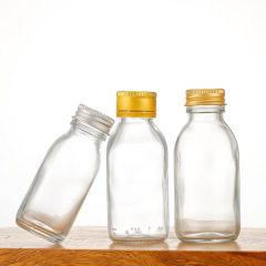 Custom oral liquid bottle transparent glass bottle empty bottle transparent oral liquid bottle 30ml60ml90ml transparent glass bottle