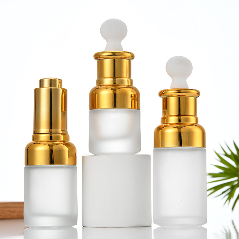 Dropper type essential oil stock solution 20ml30ml essence liquid rubber head leak-proof travel portable cosmetic sample empty bottle