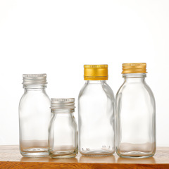 Custom oral liquid bottle transparent glass bottle empty bottle transparent oral liquid bottle 30ml60ml90ml transparent glass bottle